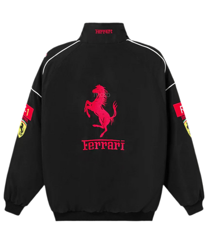 Ferrari F1 Vintage Racing Jacket - Black Edition