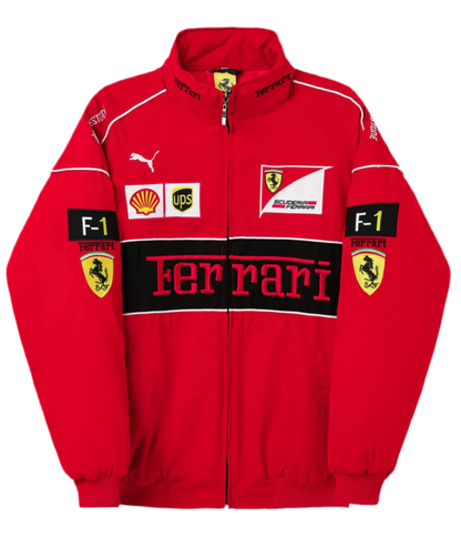 Ferrari F1 Vintage Racing Jacket - Red Edition