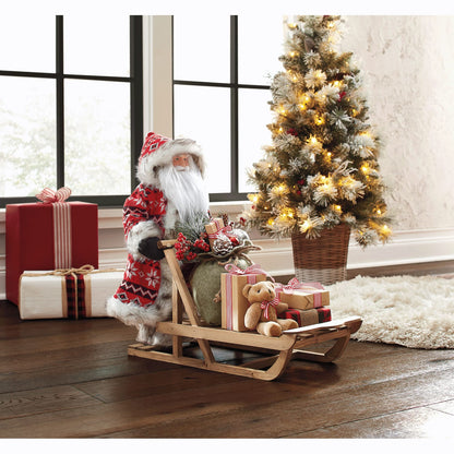 Nordic Santa on Sleigh Figurine