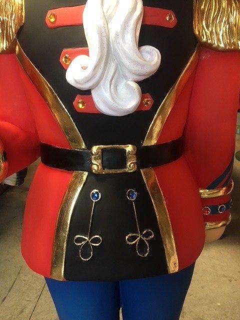 Nutcracker Soldier With Flag Life Size Christmas Statue