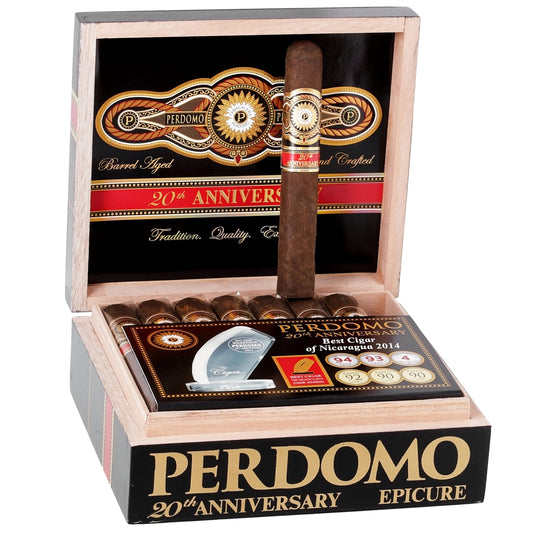 Perdomo 20th Anniversary Box Epicure e656 Maduro