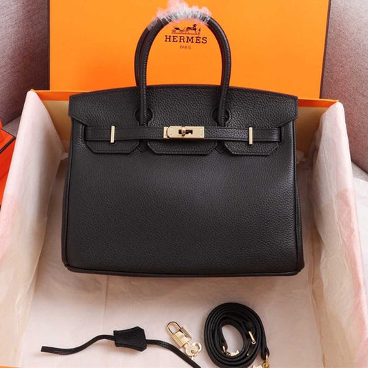 Hermes Goyard AAA-Birkin 25/30/35 Bag BLACK/WHITE/PINK