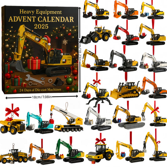 Heavy Equipment Advent Calendar 2025 · 24 Die-cast Machines