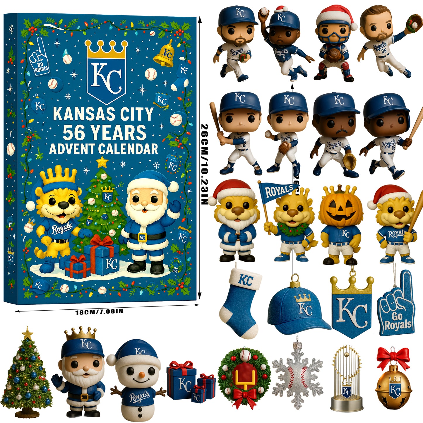 Kansas City Royals 56 Years Advent Calendar 2025