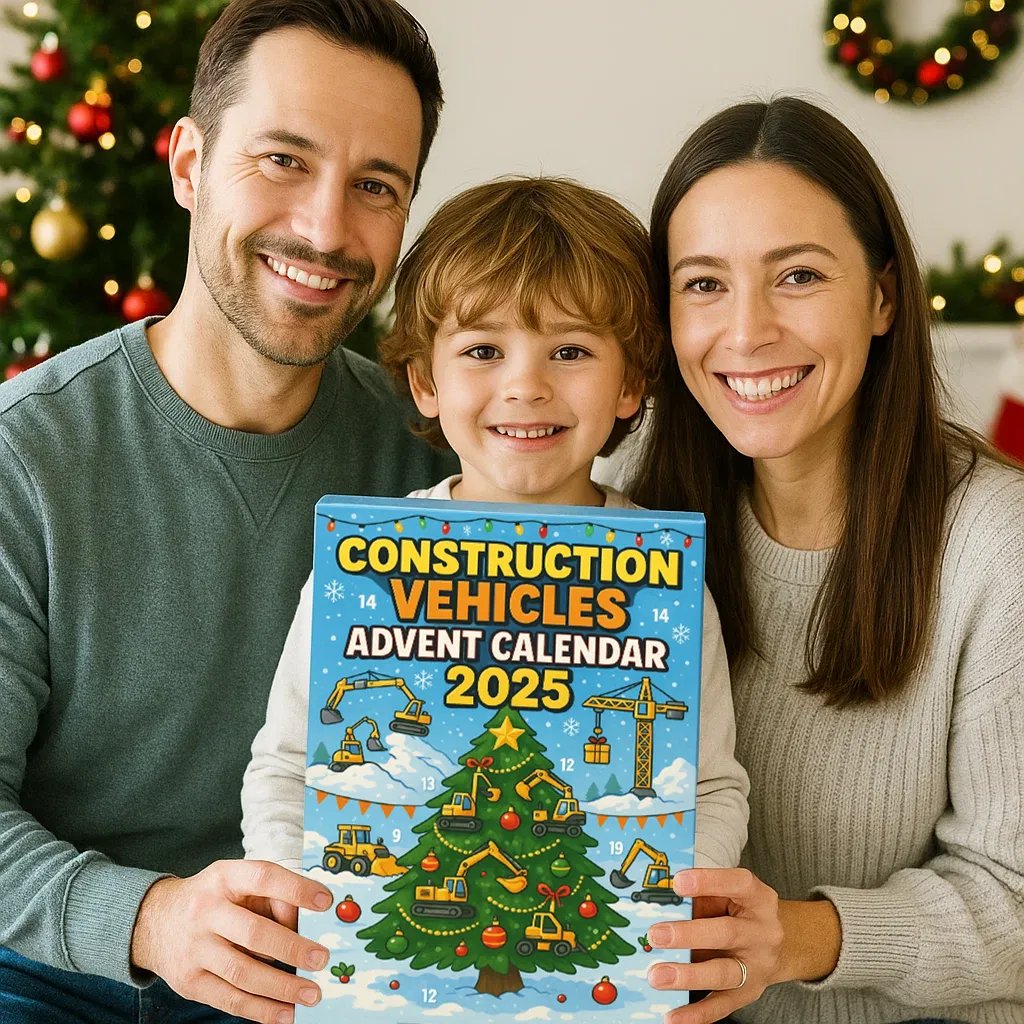 Construction Vehicles Advent Calendar 2025