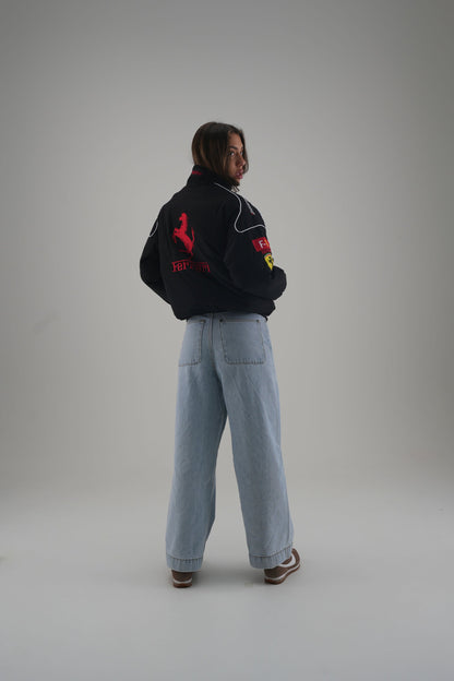 Ferrari F1 Vintage Racing Jacket - Black Edition