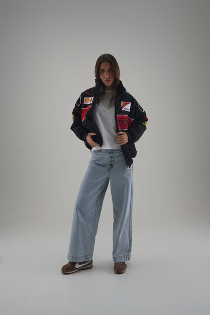 Ferrari F1 Vintage Racing Jacket - Black Edition