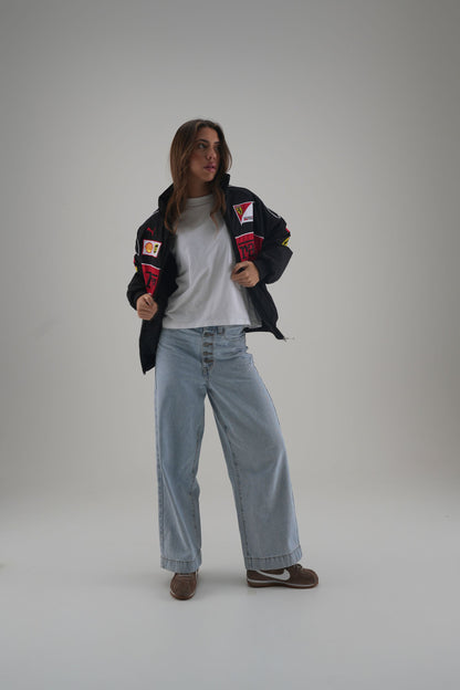 Ferrari F1 Vintage Racing Jacket - Black Edition