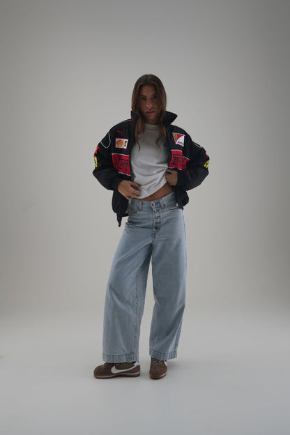 Ferrari F1 Vintage Racing Jacket - Black Edition