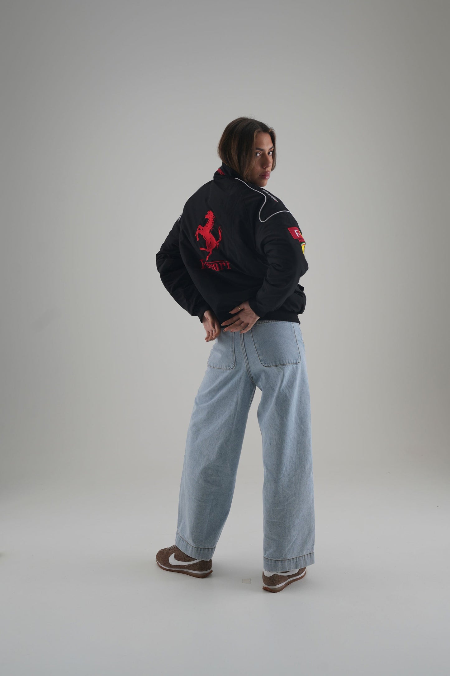 Ferrari F1 Vintage Racing Jacket - Black Edition