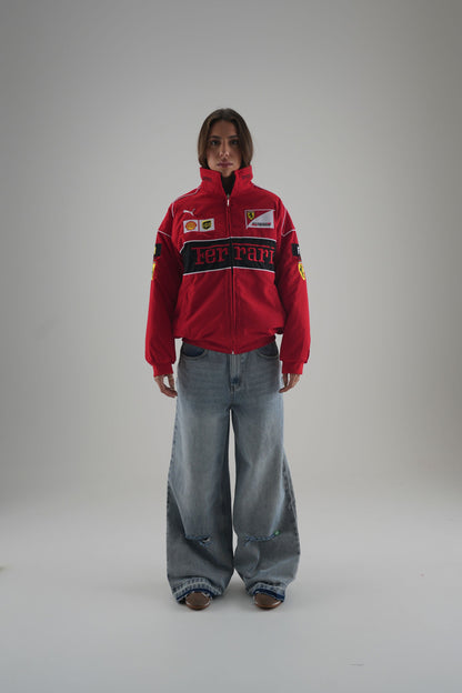 Ferrari F1 Vintage Racing Jacket - Red Edition
