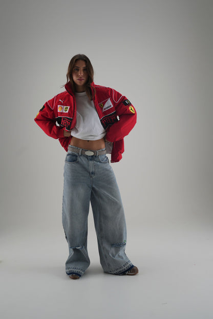 Ferrari F1 Vintage Racing Jacket - Red Edition