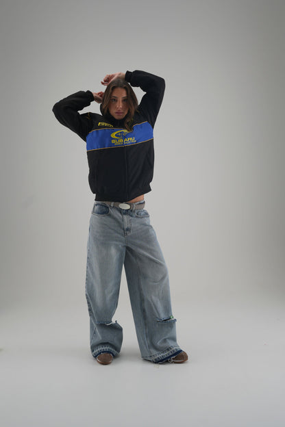 Subaru Rally Vintage Racing Jacket - Black Edition