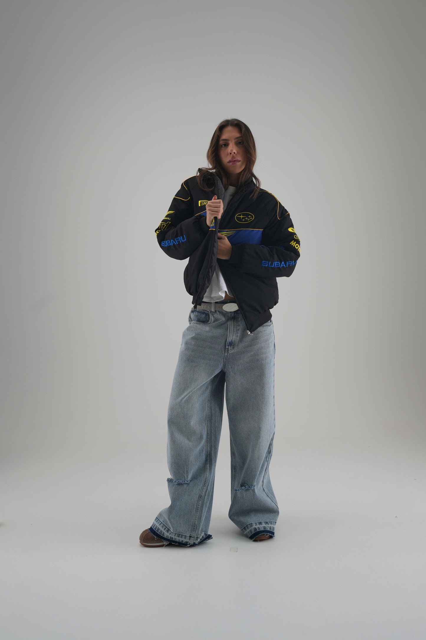 Subaru Rally Vintage Racing Jacket - Black Edition