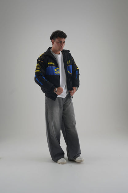 Subaru Rally Vintage Racing Jacket - Black Edition