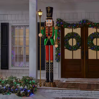 8 ft. Giant-Sized Lantern Nutcracker with LifeEyes LCD Eyes
