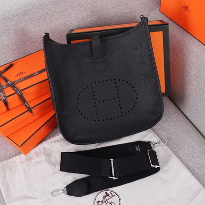 Hermes Goyard AAA-Evelyne III 29 bag ORANGE/BLACK/BLUE