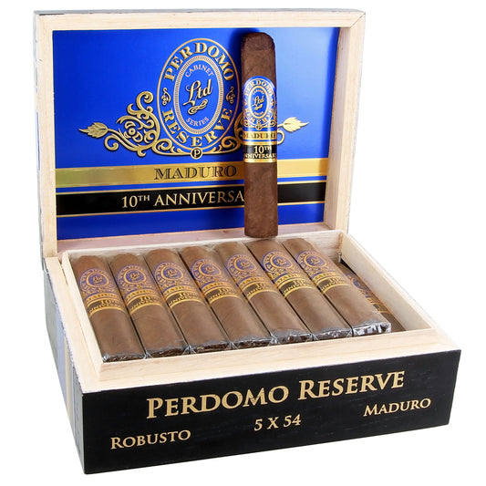 Perdomo Reserve 10th Anniversary Maduro Robusto Box