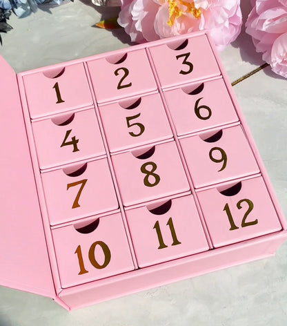 Merry Christmas Cube Pink Advent Calendar