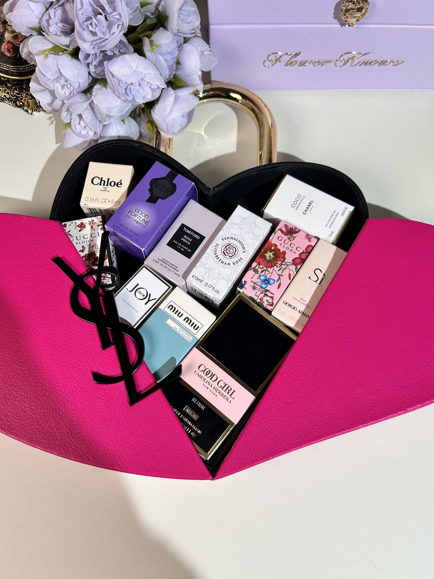 YSL Pink Gift  Set(Valentine`s Gift)