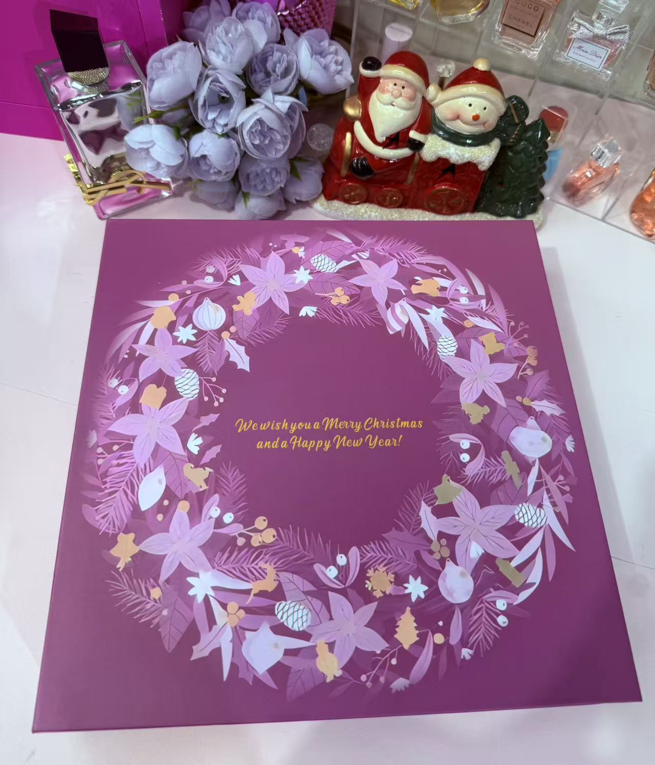 Flower Jigsaw and perfume Advent Calendar Box