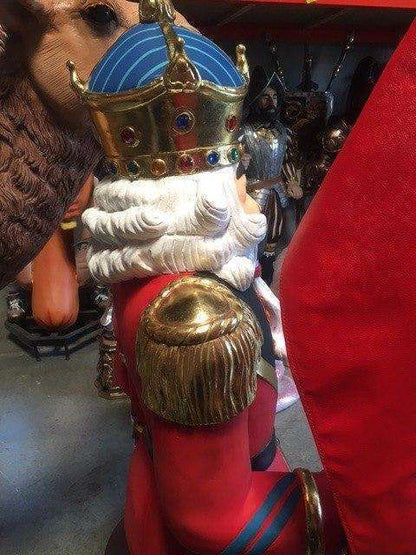 Nutcracker Soldier With Flag Life Size Christmas Statue