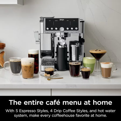 Ninja Luxe™ Café Pro 4 in 1 Espresso Drip Coffee & Cold Brew Maker With Hot Water Dispenser