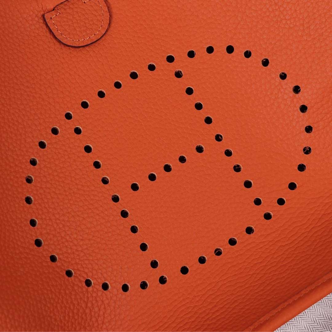 Hermes Goyard AAA-Evelyne III 29 bag ORANGE/BLACK/BLUE