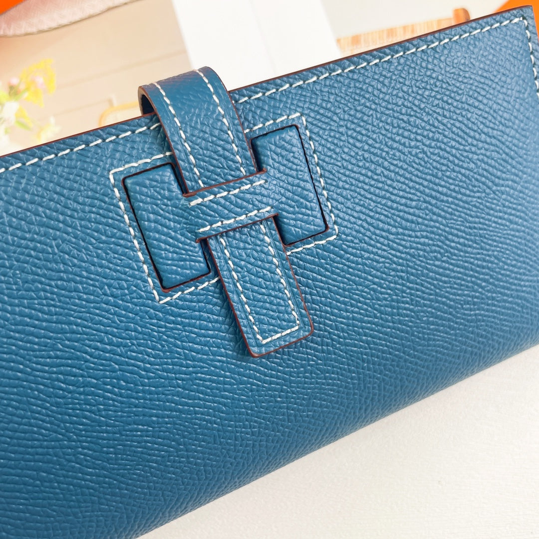 Hermes Goyard New H Passant Toutenmainte Wallet blue