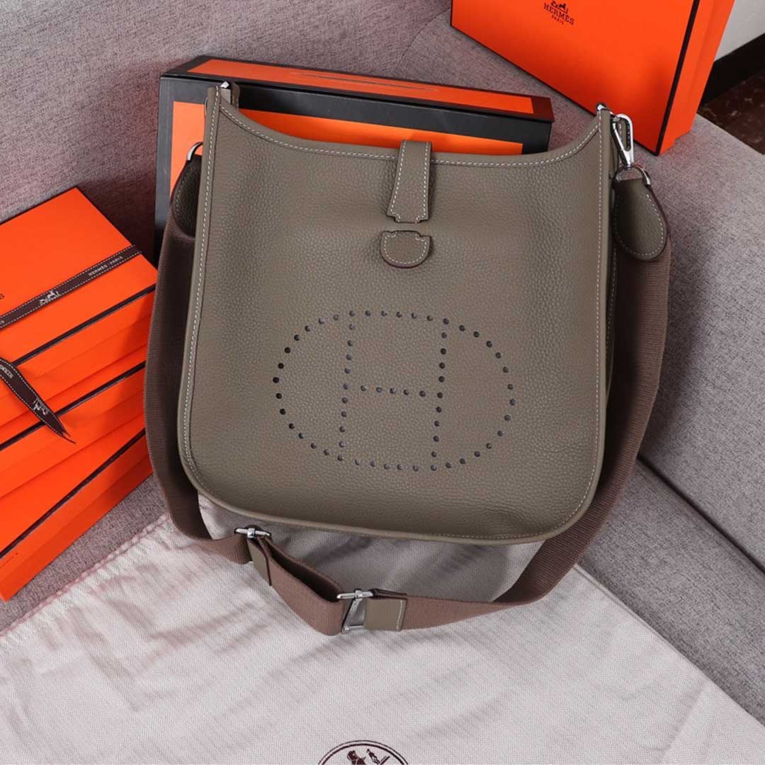 Hermes Goyard AAA-Evelyne III 29 bag ORANGE/BLACK/BLUE