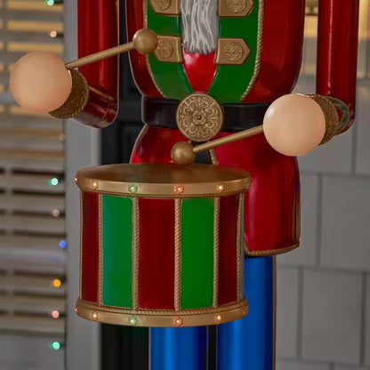 8 ft. LED Giant Sized Nutcracker Holiday Yard Decoration