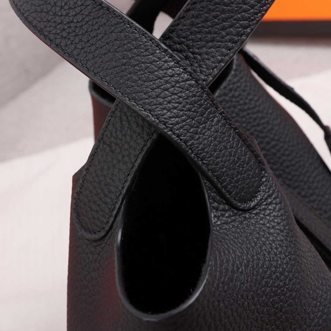 Hermes Goyard AAA-Picotin Lock 22cm 18cm bag BLACK/GREEN/BROWN