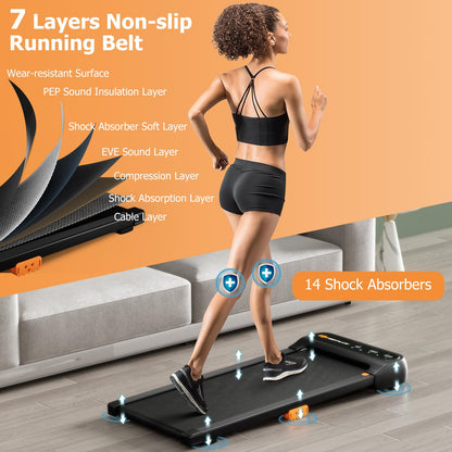 Goplus Walking Pad, Under Desk Treadmill for Home and Office