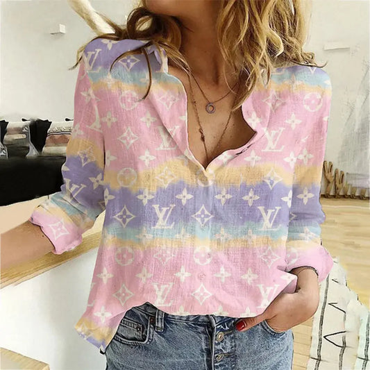 Limited Edition Louis Vuitton Women Limited Shirt Luxury MRS-NCY-000KXNUSG9C