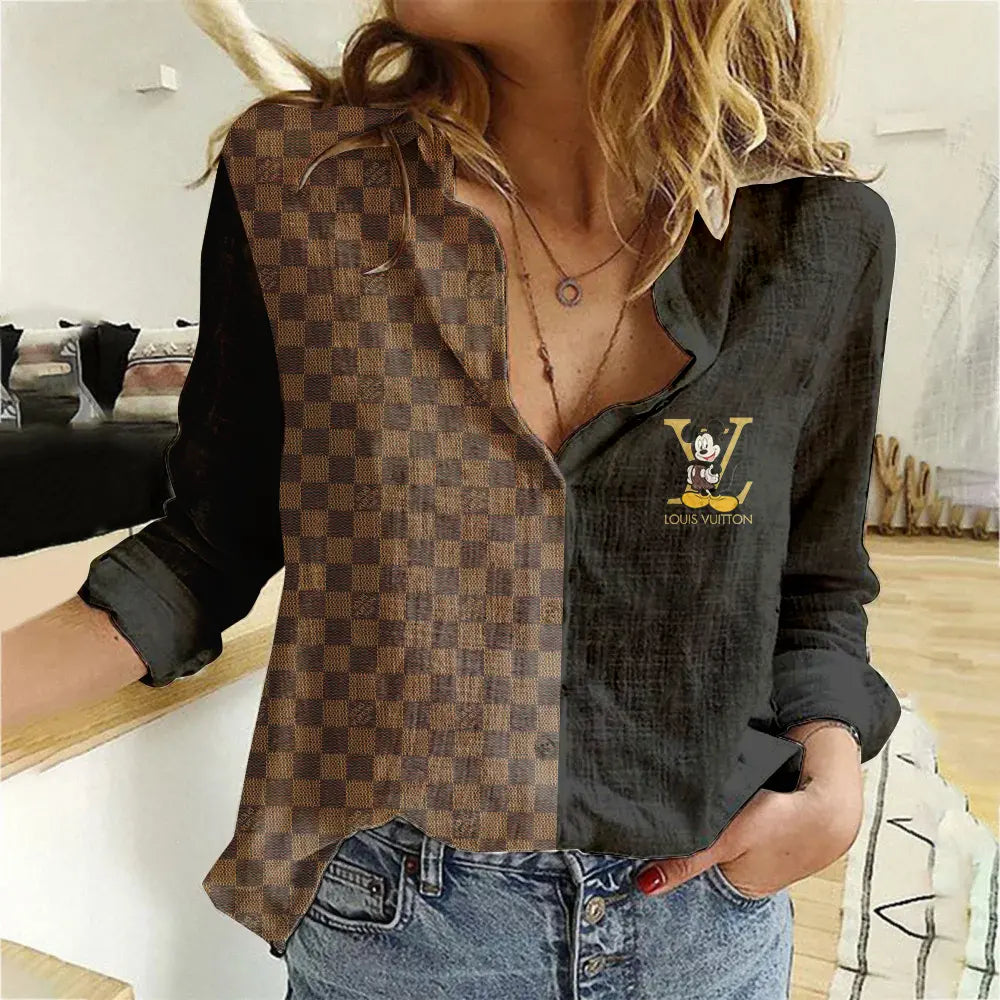 Limited Edition Lothtuis Vuitton Women Limited Shirt Luxury   MRS-NCY-000P1XZIFG6