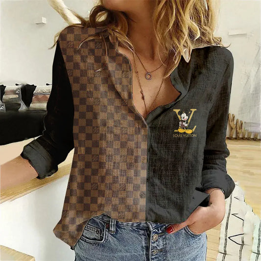 Limited Edition Lothtuis Vuitton Women Limited Shirt Luxury   MRS-NCY-000P1XZIFG6