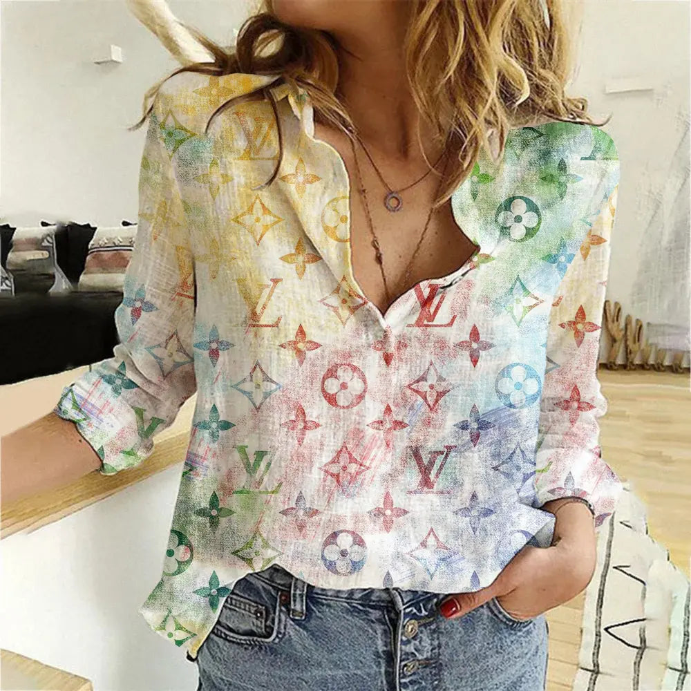 Limited Edition Lothtuis Vuitton Women Limited Shirt Luxury   MRS-NCY-000IYCRD3VZ