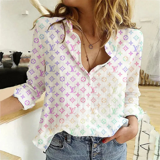 Limited Edition Louis Vuitton Women Limited Shirt Luxury   MRS-NCY-0008PDMPOPD