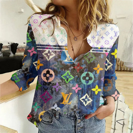 Limited Edition Louis Vuitton Women Limited Shirt Luxury   MRS-NCY-000E5LWVVA4