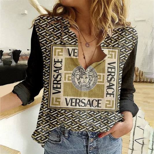 Limited Edition Versace Women Limited Shirt Luxury   MRS-NCY-000EP6YF1OP