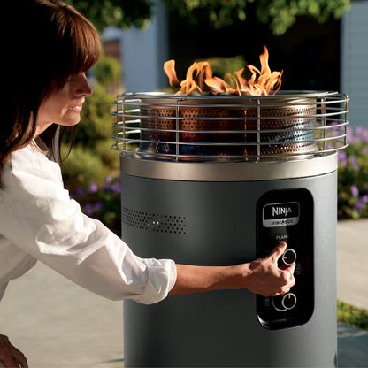Nithtnja™ Fireside360™ Outdoor Propane Heater & Smokeless Fire Pit