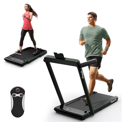 Goplus 2 in 1 Under Desk Treadmill, 2.5HP Superfit Folding Treadmill with Touch Panel Control, Treadmills for Home Office