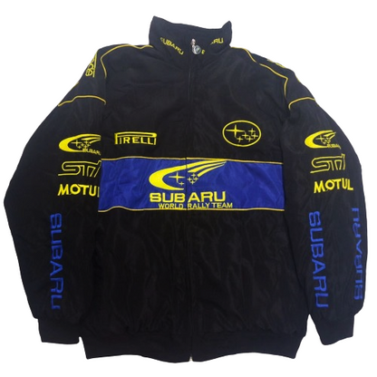 Black Subaru Vintage Racing Jacket