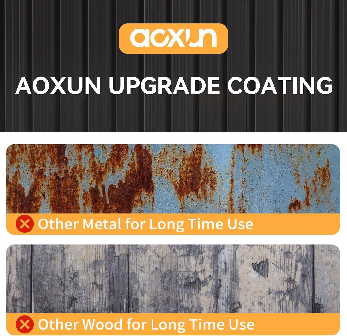 Metal Storage Shed House with Air Vent