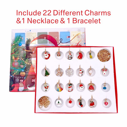 DIY Christmas Advent Calendar Bracelets Set