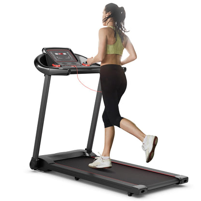 Goplus 2.25HP Folding Treadmill, Portable Electric Superfit Treadmill W/APP Control