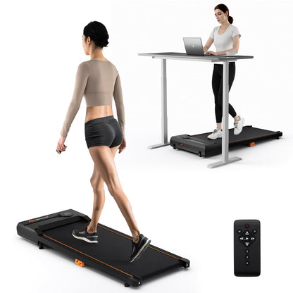Goplus Walking Pad 340 LBS Capacity Under Desk Treadmill with Remote Control LED Display