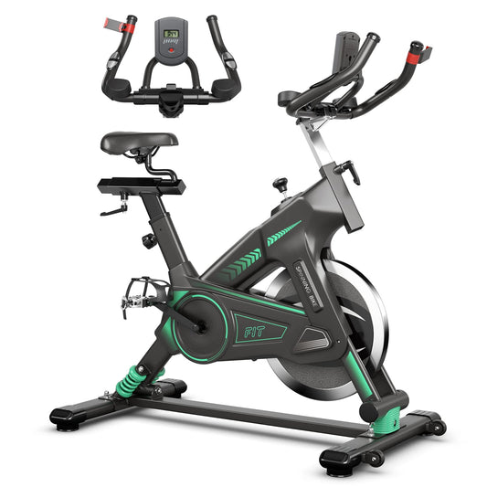 Goplus Indoor Cycling Bike, Stationary Exercise Bike Workout Bike with Device Holders
