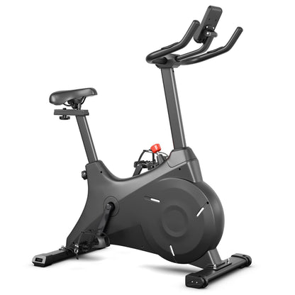 Goplus Exercise Bike, Magnetic Resistance Stationary Bike with Bulit-in Safe Flywheel, Comfortable Seat Cushion