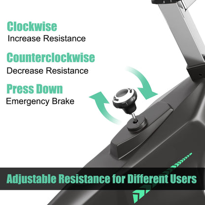 Goplus Indoor Cycling Bike, Stationary Exercise Bike Workout Bike with Device Holders